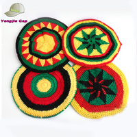 Gorro de Punto Unisex Estilo Rasta con Lazos de Camuflaje, Bordado 3D, Diseño Personalizado