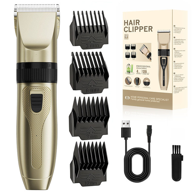 Wholesale Household New Cheap Rechargeable Cordless Adjustable Cutting Blade Ceramic Electric Hair Clipper for Men