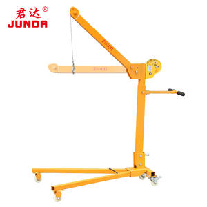 Diskon derek Mini ponsel 200kg 300kg 500kg derek lantai angkat kecil portabel derek Toko lipat dengan derek Manual - Product Image 4