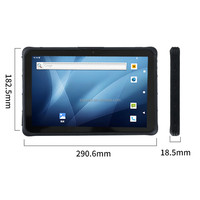 Nueva Tableta PC Resistente de 10 Pulgadas con Escáner 2D Impermeable LF 134.2khz, Lector de Huellas Dactilares Industrial FBI, Android 15.0