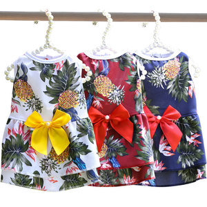 เสื้อกั๊กกระโปรงลายสับปะรดสำหรับสัตว์เลี้ยง วี๋หวาง ระบายอากาศได้ดี เหมาะสำหรับฤดูร้อน สำหรับสุนัขพันธุ์เท็ดดี้ บิชอง ปอมเมอเรเนียน - Product Image 1