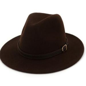 Nuevos Sombreros Fedora de Moda para Hombre y Mujer, Comercio Exterior, Otoño Invierno, Color Sólido, Estilo Panamá Jazz Casual, Sombreros Suaves con Tira de Cuero - Product Image 6