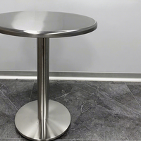 Tables en Acier Inoxydable de Style Industriel pour Cafés, Salons de Thé, Snack-Bars Tendance et Pâtisseries