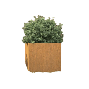 Macetas y Jardineras Rectangulares de Acero Corten Resistente, Color Marrón Óxido - Product Image 1