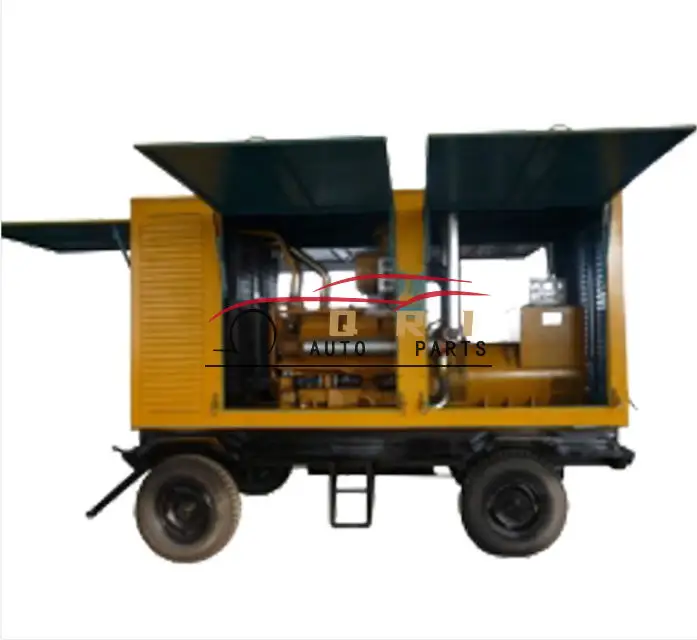 Générateur Portable triphasé 380V Weifang, groupe électrogène diesel 50kw, construction sur le terrain, remorque mobile étanche à la pluie