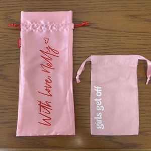 High Quality Pink Color Cotton Canvas Jewelry <b>Pouch</b> Recyclable Cotton <b>Drawstring</b> Bag <b>Pouch</b> With Pink Ribbon - Product Image 3