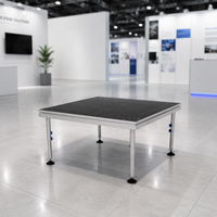 Nouvelle scène portable en alliage d'aluminium, plateforme de scène pour événements, scène modulaire carrée, piste de danse pour exposition, mariage, DJ, concert, location