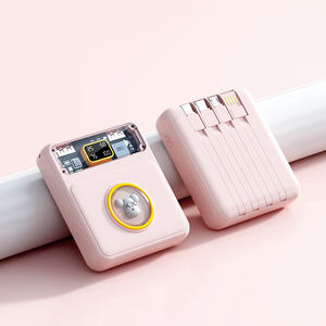 Batteries externes à charge rapide 20000mAh 10000mAh, chargeur portable compact avec câbles intégrés et écran LED - Product Image 6