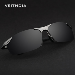 Veithdia Lunettes de soleil polarisées en aluminium et magnésium pour hommes, verres UV400 TAC, pour la conduite et les sports de plein air 6529 - Product Image 1