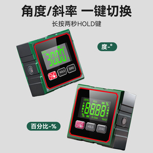 Electronic Digital Inclinometer 360 Degree Magnetic <b>Level</b> Gauge With <b>Laser</b> Line For Precision Measurement - Product Image 2