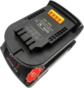 URUN Battery Adapter mil18dl for Milwauke M 18 18V Battery convert to for DewaltS 20V Lithium-ion Battery cordless tools