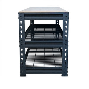 Rayonnage léger galvanisé sans vis à rivets Étagères métalliques Étagères en métal acier pour garage Étagère de rangement pour usage domestique - Product Image 4