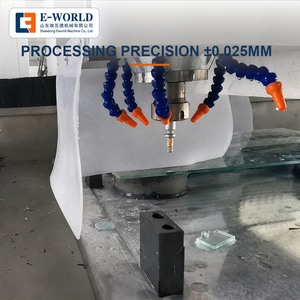 Machine de fraisage de rainures en verre homologuée CE, structure en acier, routeur CNC, moteur haute précision, traitement efficace des matériaux durs - Product Image 4