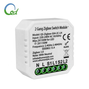 Tuya App Remote Home Zigbee 3,0 Interruptor <span class=keywords><strong>de</strong></span> luz con módulo <span class=keywords><strong>de</strong></span> interruptor <span class=keywords><strong>de</strong></span> bricolaje Smart Things 2 Way Zigbee Mini Switch - Product Image 1