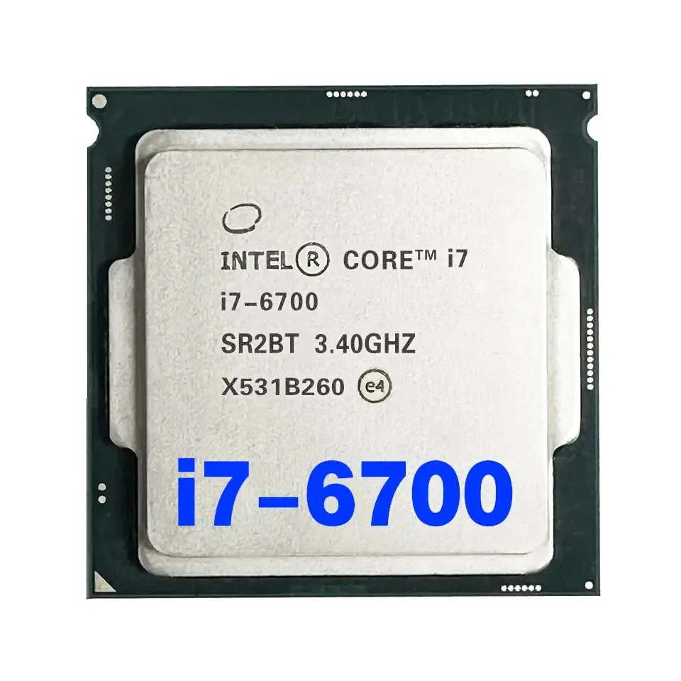 Original for Intel i7 6700 Processor 3.4GHz 8MB Cache Quad Core Socket LGA 1151 Quad-Core Desktop I7-6700 CPU