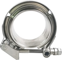 Nouveau kit de colliers de serrage V-Band 3 pouces mâle-femelle à déconnexion rapide pour échappement, collecteur turbo, intercooler, silencieux