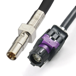 폭스바겐 아우디 BMW 메르세데스 벤츠용 Fakra 블랙 어댑터 LVDS USB 비디오 연장 케이블 배선 하네스 - Product Image 2