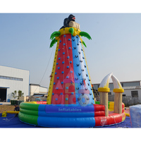 Mur d'escalade gonflable portable Jungle Gorilla facile à installer avec souffleur, capacité 5-10 personnes, certifié CE pour carnaval, festival, extérieur