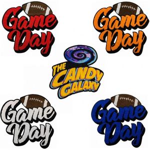 Nouvelle Écusson Brodé en Chenille Thermocollant Grande Taille Coloré pour T-shirts et Sweats à Capuche – Thème Rugby - Product Image 3