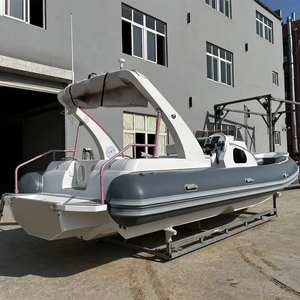 Liya CE 12 Capacidad Costilla de alta velocidad 830 Orca Hypalon Deep V Casco de fibra de vidrio 27 pies Costilla inflable Yatchs para la venta - Product Image 6