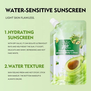 Loción Corporal Blanqueadora Orgánica de 328 ml, con Aroma a Fresa Fresca, Aguacate, Piña y Naranja, Ingredientes para el Cuidado de la Piel - Product Image 5