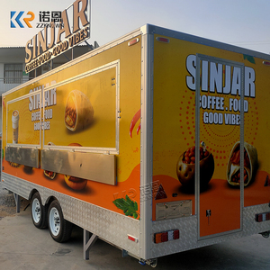 Remorque alimentaire commerciale de 5 m à vendre, norme australienne, double essieu, café, hamburgers, frites, cuisine mobile de traiteur, camion de luxe pour la restauration - Product Image 1