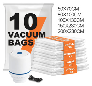 Organizzatore per <span class=keywords><strong>Vestiti</strong></span> <span class=keywords><strong>Sacchetti</strong></span> Sottovuoto Impermeabili con Design <span class=keywords><strong>Salvaspazio</strong></span> per Biancheria da Letto e Organizzazione del Bagno (Materiale PA+PE) - Product Image 1