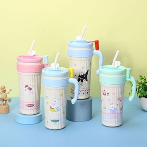 Gobelet en acier inoxydable de grande capacité pour femmes Design de grande valeur Nouveau thermos portable Big Mac pour les étudiants et les occasions - Product Image 1