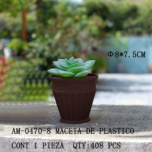 Vaso di fiori in plastica per piante succulente e piccole-8*7.5CM - Product Image 1