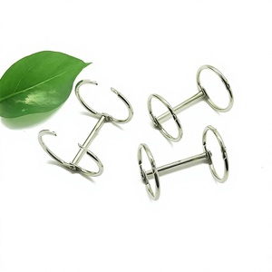 YIWANG 2 agujeros Metal File Clip plata papel calendario Clip anillos para encuadernación de libros - Product Image 1