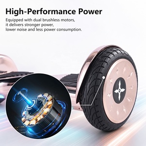Hoverboard intelligent portable 10 pouces pour adultes, fabriqué par OEM/ODM, puissant, à double moteur, tout-terrain, auto-équilibrant. - Product Image 2