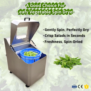 Sécheuse centrifuge automatique à écran tactile PLC pour légumes et <span class=keywords><strong>fruits</strong></span>, séchage rapide, idéale pour la laitue, le chou, les épinards et les salades. - Product Image 3