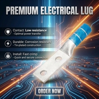 Connecteur de câble électrique à sertir, type YOJIU, en cuivre étamé 500V, pour fils et tubes, de type borne, pour l'Europe du Nord