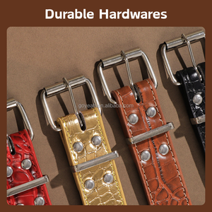 Collares de Cuero Anchos con Púas Anti-Mordida para Perros, <span class=keywords><strong>Collar</strong></span> con Tachuelas para Pitbull y Bulldog - Product Image 3