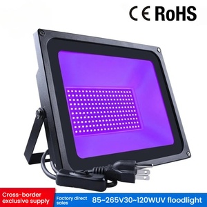 Lámpara <span class=keywords><strong>LED</strong></span> UV Violeta de 395nm, Proyector de Luz de Pared, Tira de Luz para Exteriores de 120W, IP66, para Halloween, Casa Encantada, <span class=keywords><strong>Fluorescente</strong></span> - Product Image 2