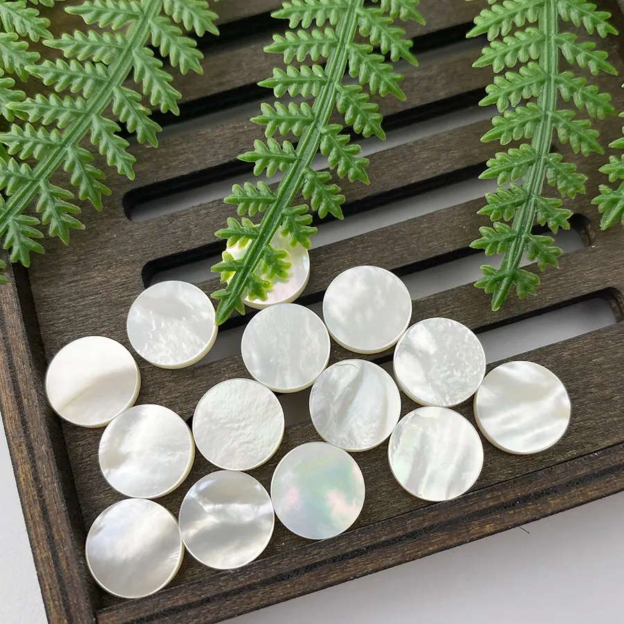 Hot sale Natural mother of pearl For Jewelry Oval Round pear shape MOP cut Exquisite polishing High quality white shell