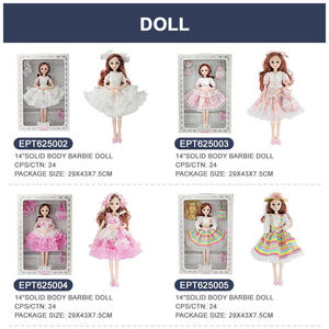 Vente EPT petites filles mignonnes cadeaux d'anniversaire 11.5 pouces Pvc corps solide mode robe poupée jeu ensemble jouets pour bébé ensemble - Product Image 6