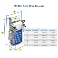 Filtre à rouleaux automatique pour aquarium Bubble Magus Elite ARF-S/M/L, système de filtration automatique en polaire pour aquarium