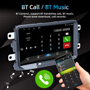 Lecteur autoradio Android 8 pouces pour <span class=keywords><strong>Renault</strong></span> Dacia WIFI FM GPS HD 1080P fonction de recul Carplay Android Auto - Product Image 6