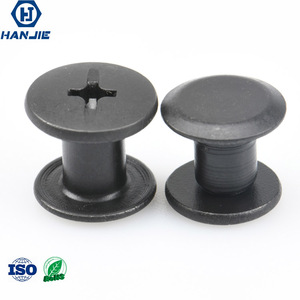 <span class=keywords><strong>Vis</strong></span> à tête plate fendue M4 en acier nickelé, prix d'usine, rivets Chicago, disponibles en mesures métriques et en pouces - Product Image 3