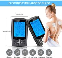 36 modes, 20 niveaux de force, double canaux pour soulager la douleur au dos, masseur électrique rechargeable TENS Machine