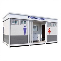 Toilettes publiques de luxe écologiques en plastique pour zones touristiques, toilettes sèches rurales, salle de bain intégrée pour la rénovation d'usine, Jiaxin