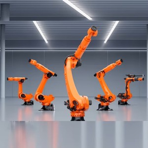 Robot industriel à 6 axes KR500 Fortec, bras articulé robuste pour la palettisation automatique, la manutention de boîtes sur rail, charge utile de 240 kg, moteur - Product Image 3