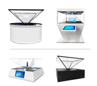 Vitrine hologramme à 270 degrés wifi système de fenêtres écran tactile transparent projecteur hologramme 3d