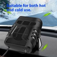 Chauffage de voiture portable universel 12V 24V en vente chaude, 2 en 1, refroidissement et chauffage, dégivrage rapide du pare-brise, anti-buée avec purification de l'air