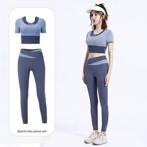 Débardeur de sport pour femme, taille plus, logo personnalisé, écologique, respirant, dos creux, vêtements de sport, yoga, débardeur de sport, pantalon large évasé, fitness, entraînement - Product Image 6