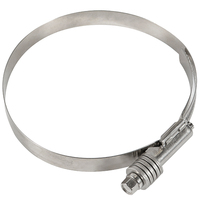 Collier de serrage à vis sans fin robuste en acier inoxydable 304, résistant à la rouille, de type américain