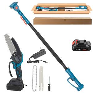Portable 21V scie à chaîne électrique sécateur haute Altitude Rechargeable télescopique pôle sécateur scie à bois <span class=keywords><strong>pas</strong></span> <span class=keywords><strong>cher</strong></span> batterie outil - Product Image 6