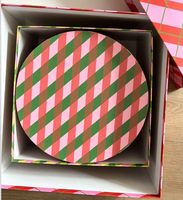Coffret Cadeau de Noël Rond Personnalisé de Luxe, Boîte Rigide en Papier, Seau à Fleurs Cylindrique, Emballage Floral Carré, Boîtes Cadeaux Vides pour Fleurs