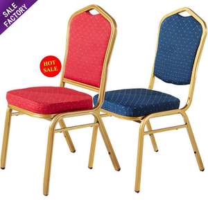 Silla de Comedor Apilable de Aluminio Resistente y Duradera para Restaurante, Hotel y Banquetes, en Oferta - Product Image 1